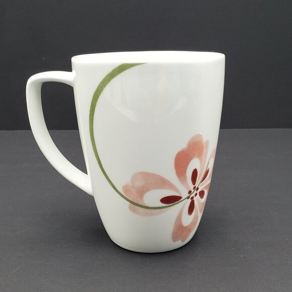 Corelle Pretty Pink Mugs Corning Pink Flower Porcelain Mugs - Picture 6 of 8